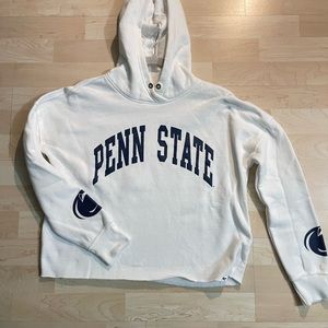 Penn State Women’s Small Cropped White Hoodie